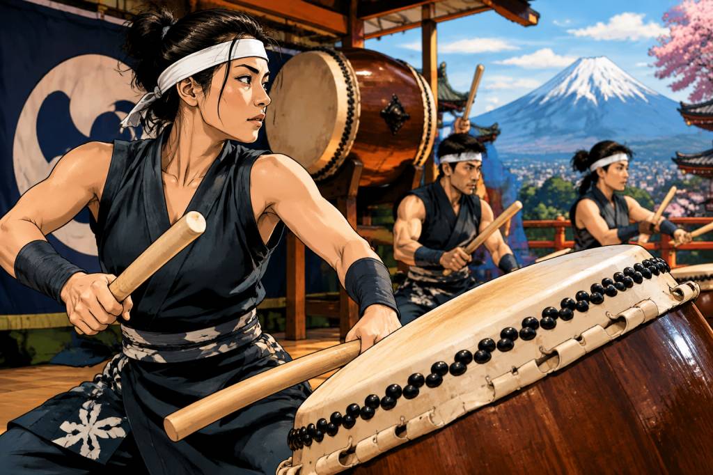 Tambours japonais : l’énergie ancestrale qui fait vibrer la scène culturelle