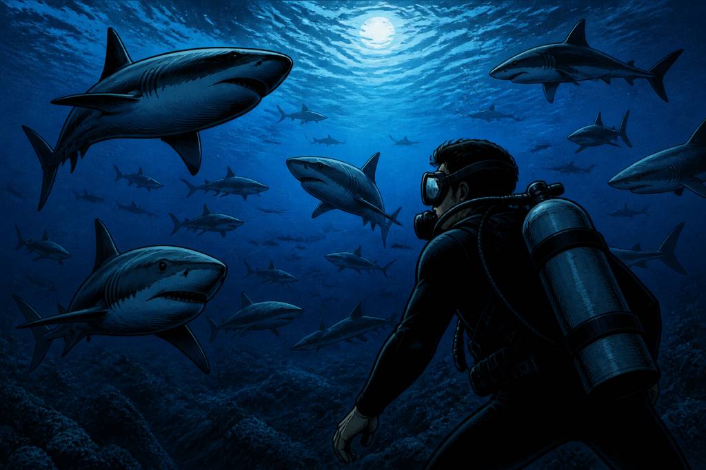 700 requins dans la nuit : une immersion spectaculaire au cœur de l’océan