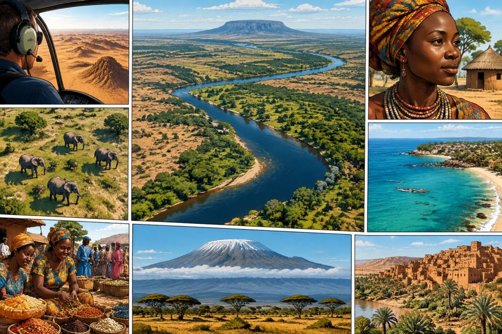 Afrique vue du ciel : un voyage culturel au cœur des paysages et des peuples du continent